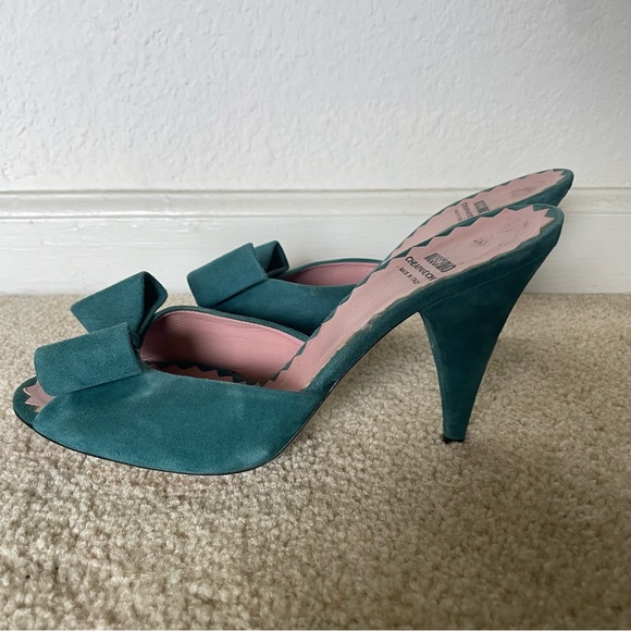 Moschino vintage bow slide sandal heels - Picture 5 of 6